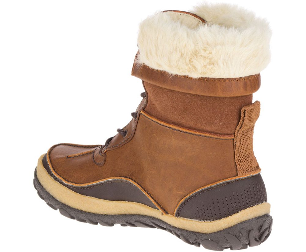 Merrell Støvler Dame - Tremblant Mid Polar Waterproof - Brune - QZT934561